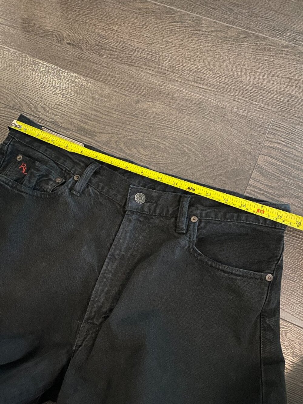 RALPH LAUREN WASH HUDSON BLACK JEANS SIZE 34 WAIST - Picture 11 of 11